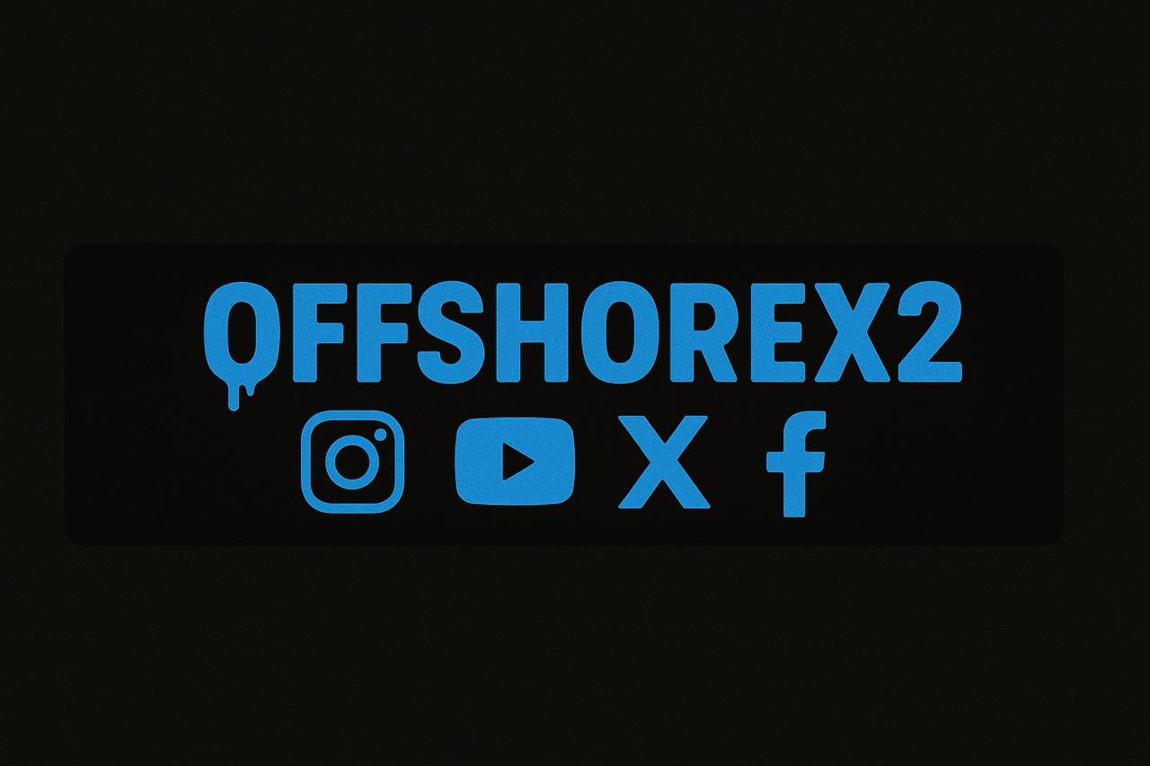 Offshorex2 illuminated social sign